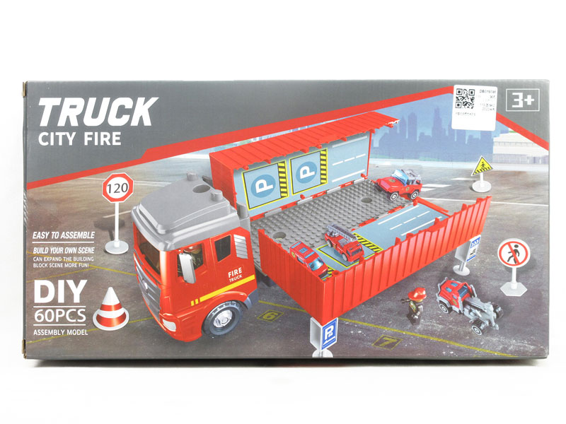 Diy Friction Fire Engine toys