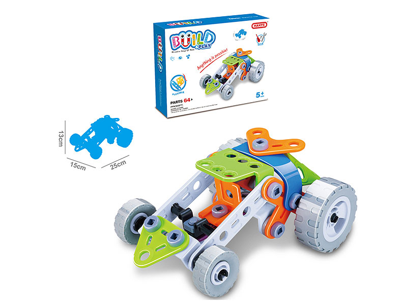 Diy Blocks Car(66pcs) toys