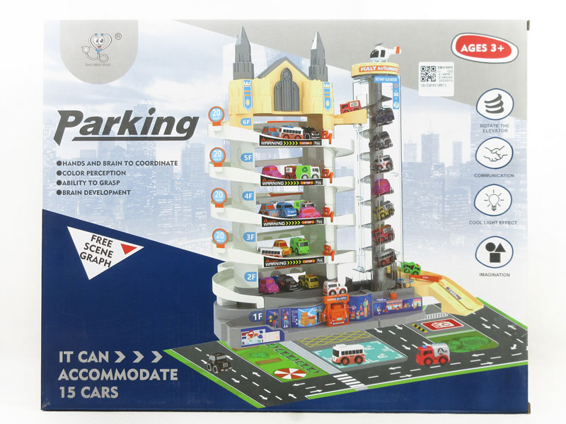 Diy Six Storey City Parking Building W/L toys