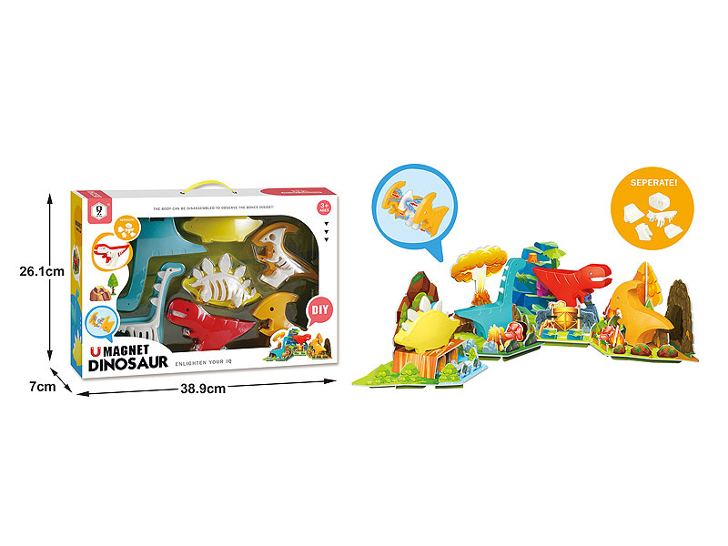 Magnetic Diy Dinosaur(4in1) toys