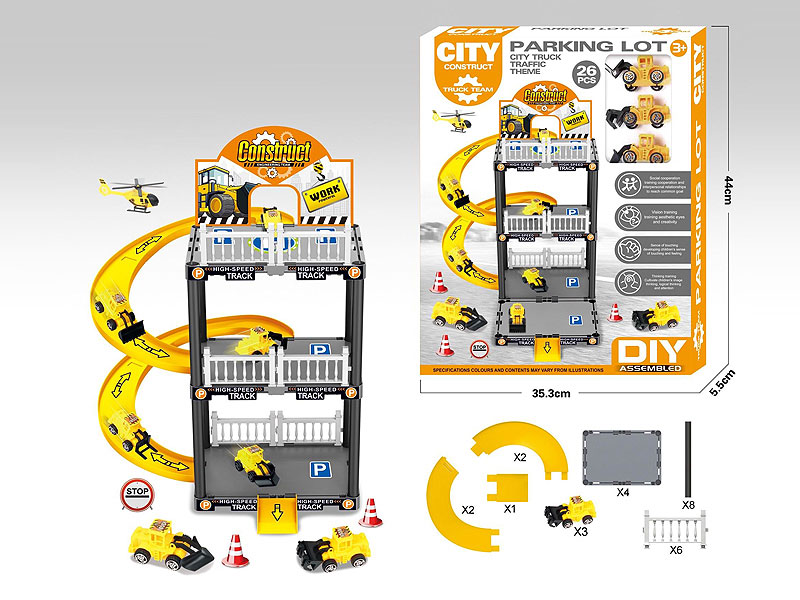 Diy Engineering Track Parking Lot toys