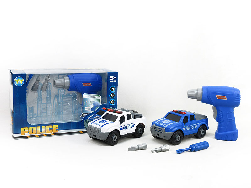Diy Friction Police Car(2S) toys