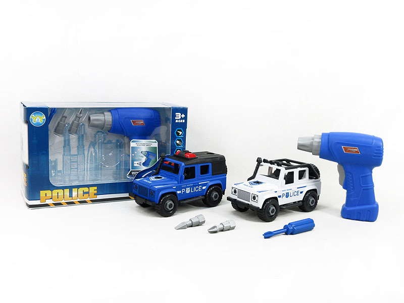 Diy Friction Police Car(2S) toys