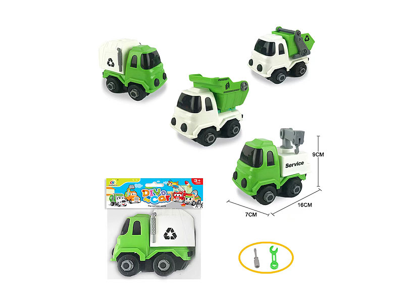 Diy Sanitation Truck(3S) toys