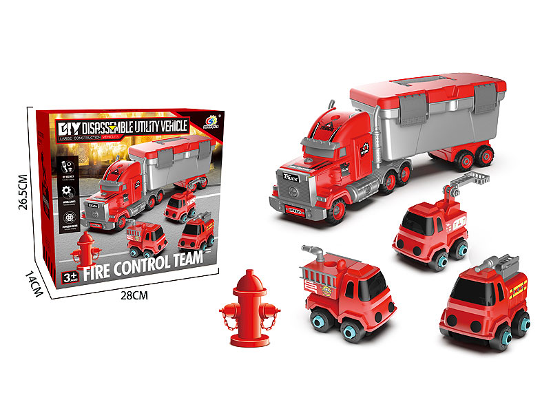 Diy Fire Engine Set toys