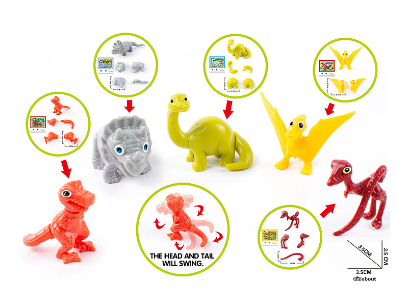 Diy Dinosaurs(5S) toys