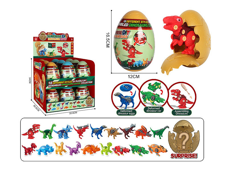 Diy Transforms Dinosaur(18in1) toys
