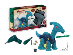 Diy Free Wheel Parasaurolophus W/L_S toys