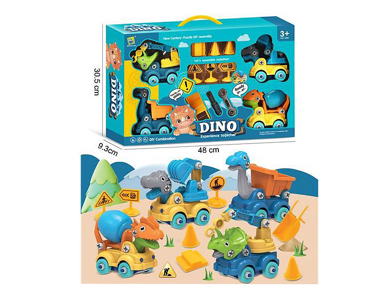 Diy Construction Truck Set(4in1) toys