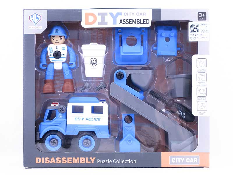 Diy Police Car(4S) toys