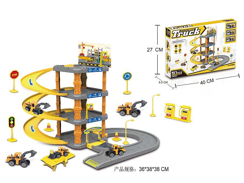 Diy Engineering Track Parking Lot toys