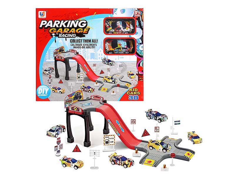 Diy Track Parking Lot toys