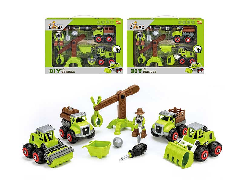 Diy Farm Truck Set(2S) toys
