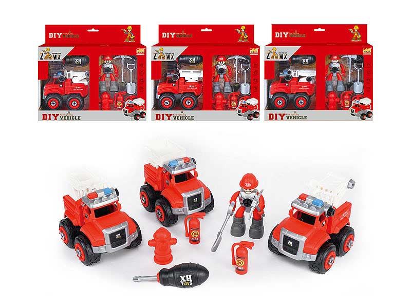 Diy Fire Truck Set(3S) toys
