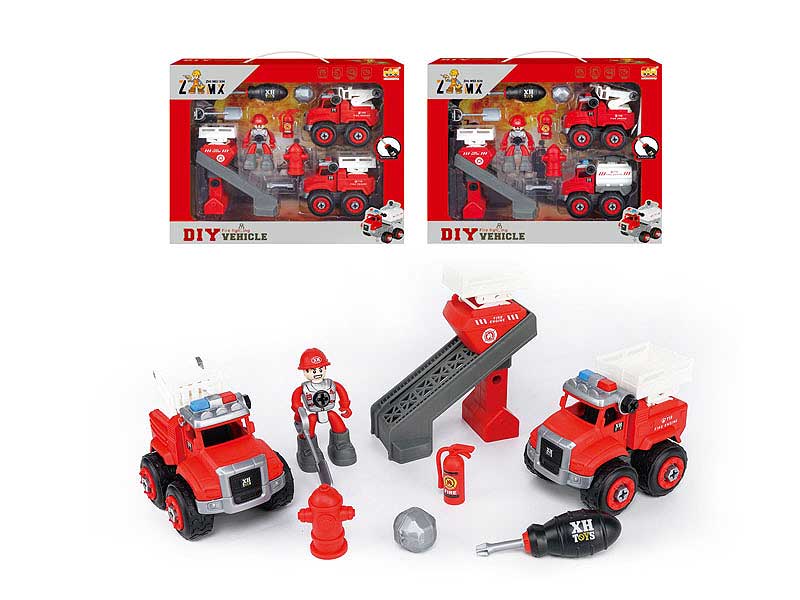 Diy Fire Truck Set(2S) toys