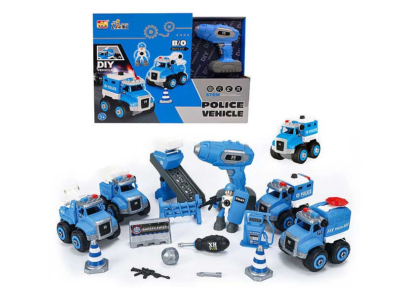 Diy Police Car Set toys