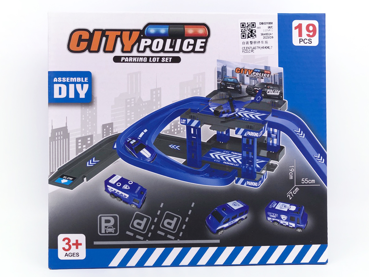 Diy Police Parking Lot toys
