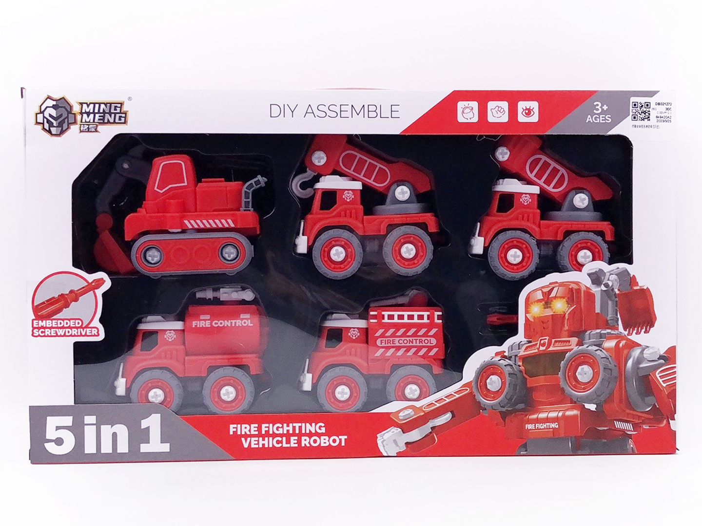Diy Transforms Fire Engine(5in1) toys