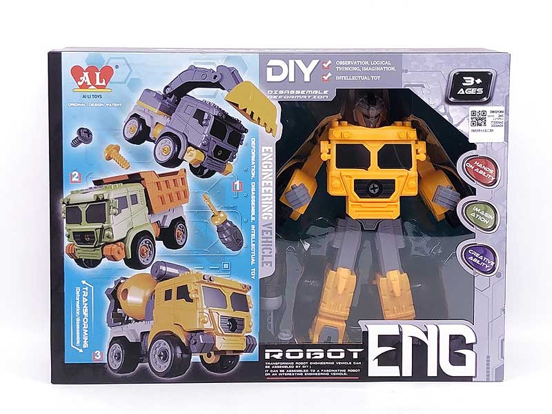 Diy Transforms Block Construction Truck toys