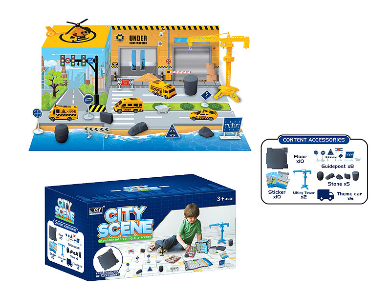 Diy Engineering City Scene Set toys