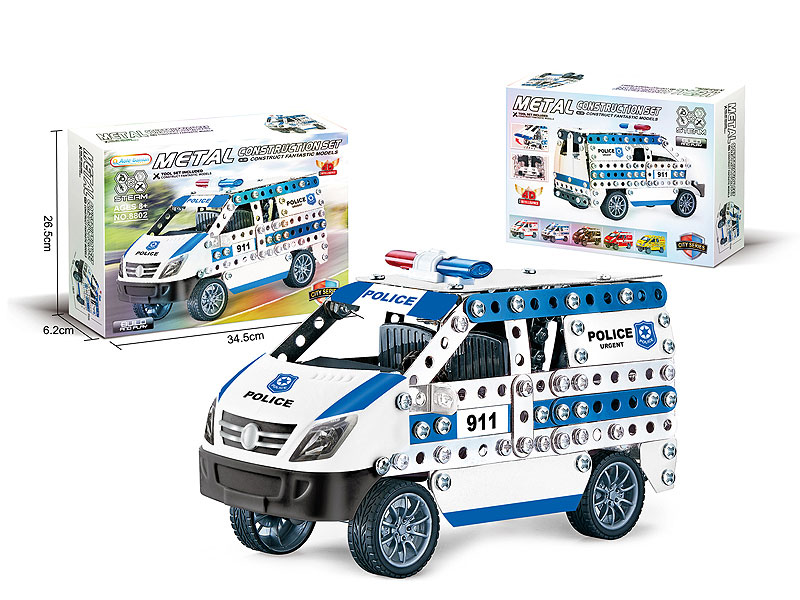 Diy Police Car(314PCS) toys