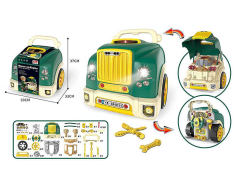 汽车拼装维修驾驶玩具车带灯光声音