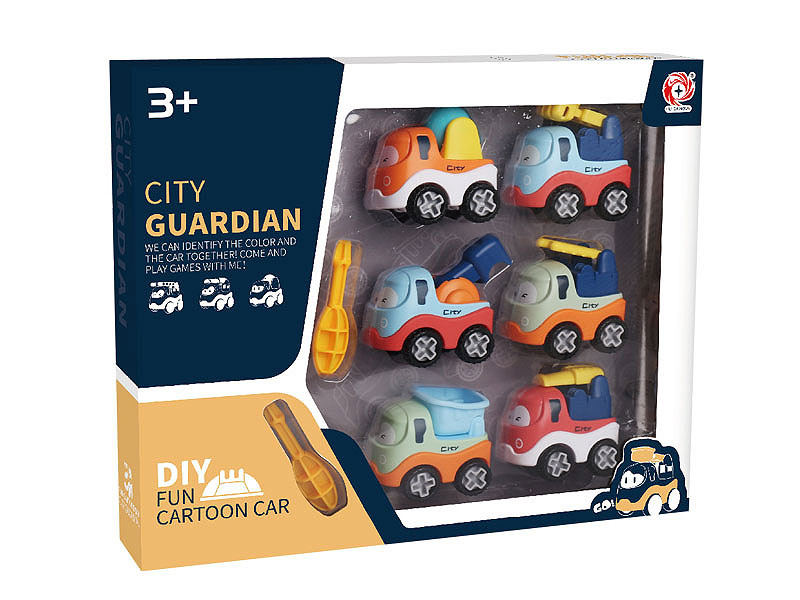 Diy Construction Truck Set(6in1) toys