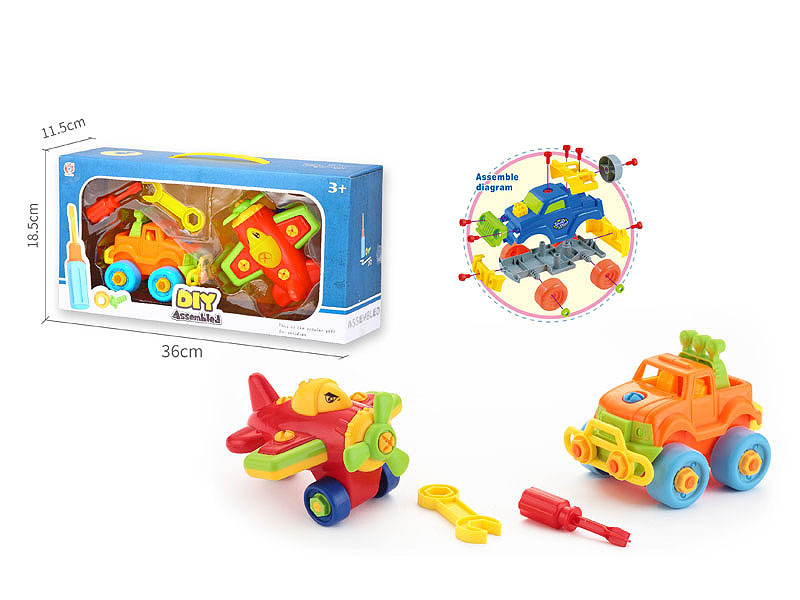 Diy Cross-country Car & Airplane toys