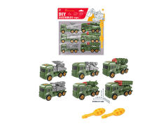 Diy Military Car(6in1) toys
