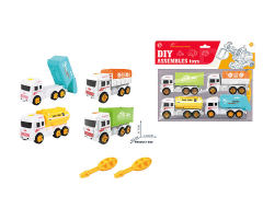 DIY City Service Vehicle(4in1) toys