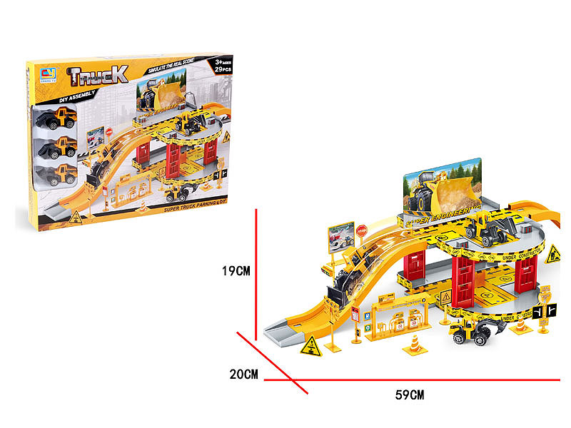 Diy Engineering Parking Lot toys