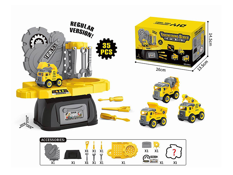 Diy Construction Truck Tool Table toys