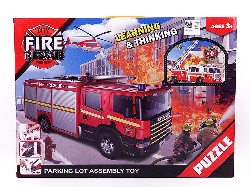 Diy Die Cast Fire Parking Lot toys