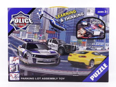 Diy Die Cast Police Parking Lot toys