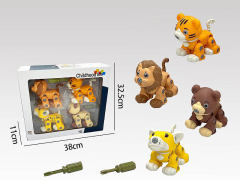 Diy Bear & Tiger & Lion & Leopard toys