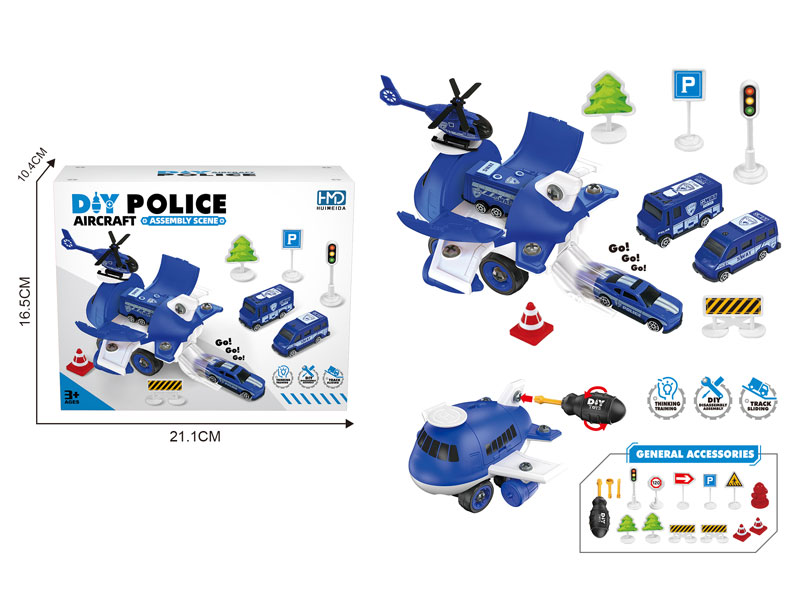 Diy Police Aircraft toys