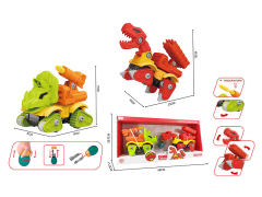 Diy Free Wheel Tyrannosaurus Rex & Triceratops toys
