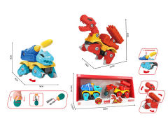 Diy Free Wheel Tyrannosaurus Rex & Stegosaur toys