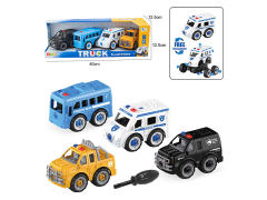 Diy Police Car(4in1) toys