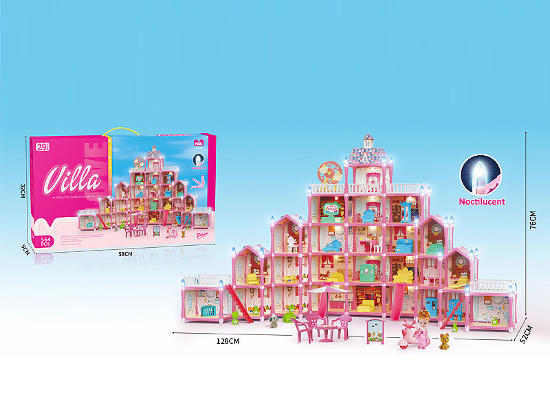 Diy Castle Villa(564pcs) toys