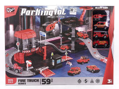 Diy Rail Fire Parking Lot toys