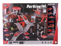 Diy Rail Fire Parking Lot toys