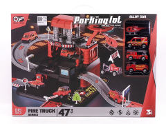 Diy Rail Fire Parking Lot toys