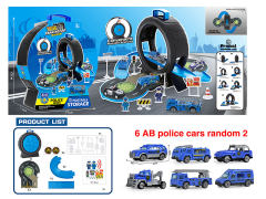 Diy Police Parking Lot toys