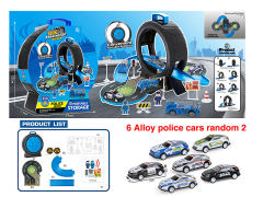 Diy Police Parking Lot toys