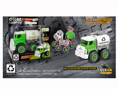 Diy Sanitation sprinkler truck toys