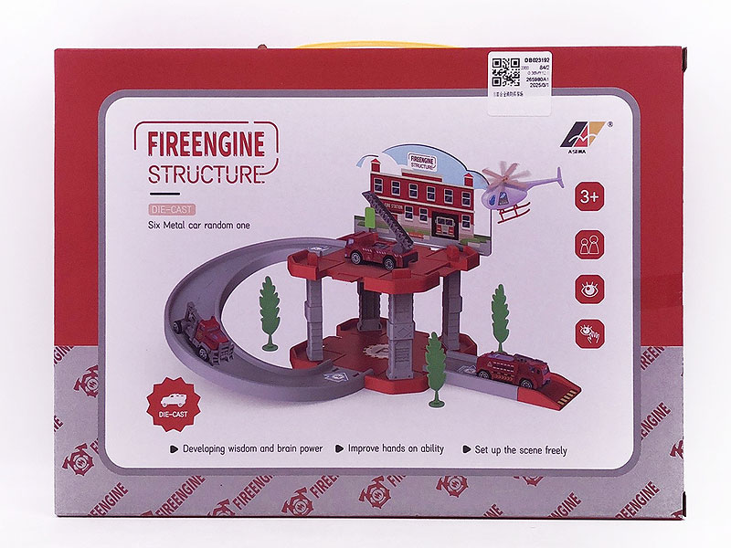 Diy Die Cast Fire Parking Lot toys