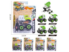 拆装大脚怪碰撞环卫车（4款）