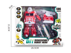 拆装变形机器人消防车