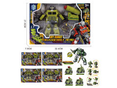 拆装变形机器人军事车（4款）